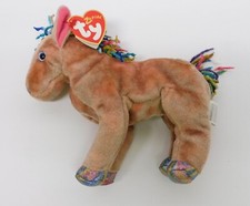 TY Beanie Baby Zodiac Horse 2000 Plush Chinese Calendar with Tag In Protector