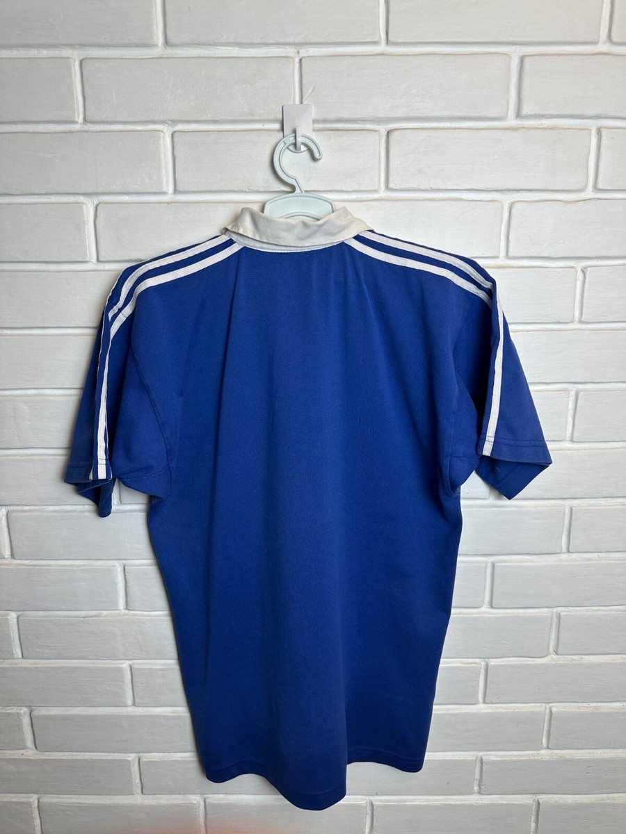 Adidas Manu Samoa Men's Vintage Rugby Jersey Very Rare Size M Blue
