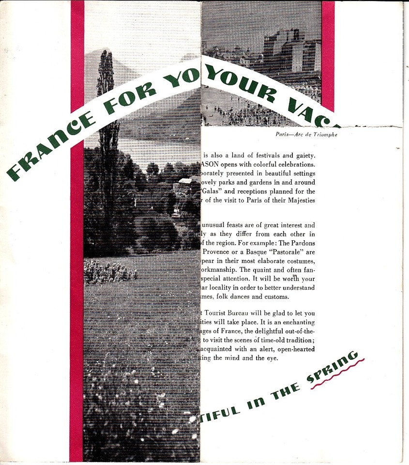 France For Your Vacation Spring Summer Autumn Winter Vintage Booklet | eBay