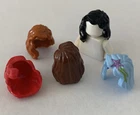 LEGO 85974 (1pc) Minifigure Hair Female Mid-length With Part Over Right Shoulder