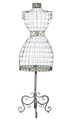 PALAZZO INT Figura de metal muñeco de sastre busto de sastre busto de mujer maniquí blanco