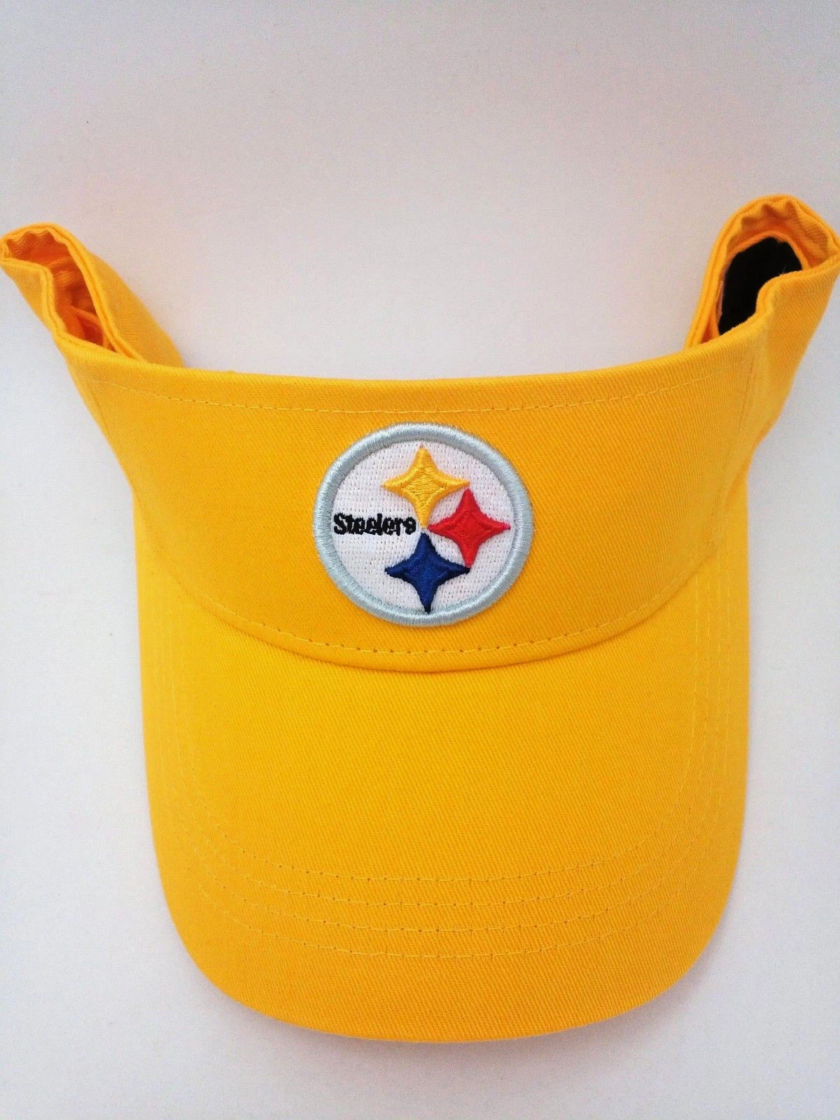 Pittsburgh Steelers Hat Adult Team Color Yellow Cotton Sun Visor by REEBOK