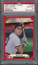 1988 Classic Travel Update I Red #166 Matt Nokes Tigers PSA 10 GEM MINT 22223494