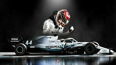 Lewis Hamilton F1 Legend GOAT 30x20 Inch Canvas Framed and READY