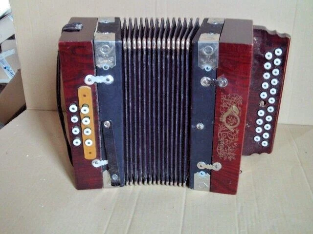 Ancien jouet musical accordéon stahltöm sport vintage boite d'origine collection - Photo 2/4