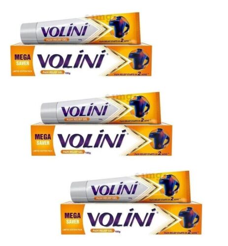 3 X 100G VOLINI FOR JOINTS KNEES BACK SHOULDERS PAIN MUSCLE PULLS SPRAIN STRAIN - Picture 1 of 7