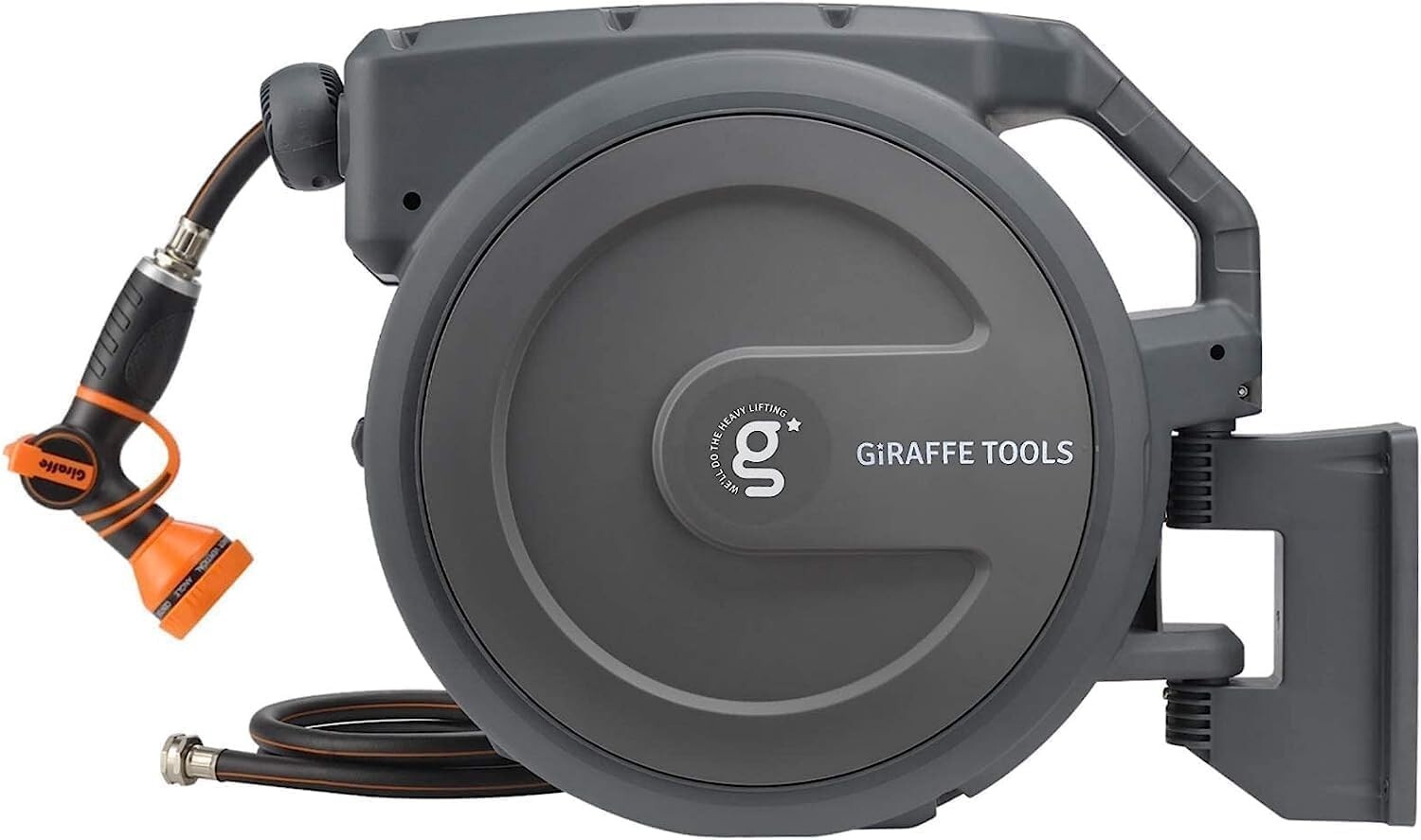 Giraffe Tools Retractable Garden Hose Reel 78-130FT Hose Ree