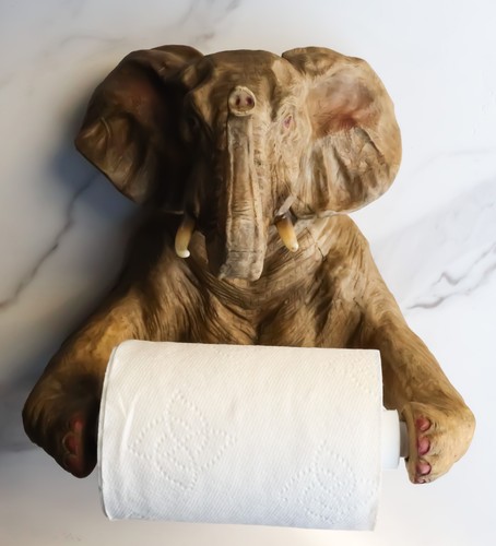 Ebros Dickhäuter Diener Safari Elefant hält Toilettenpapierhalter - Bild 10 von 12