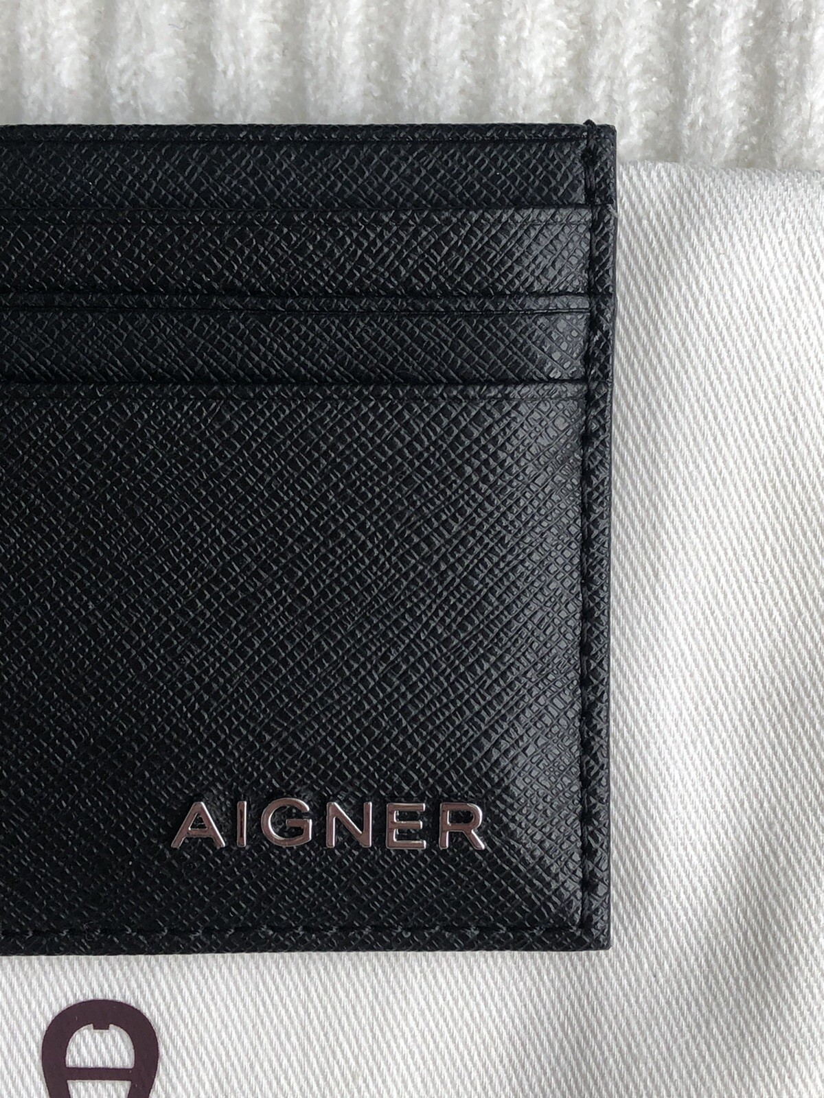 Aigner Geldbörse Schwarz Unisex