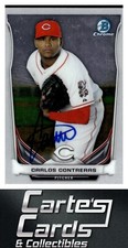 Carlos Contreras 2014  Bowman Chrome Prospects #BCP7 TTM/IP Signed Autographed