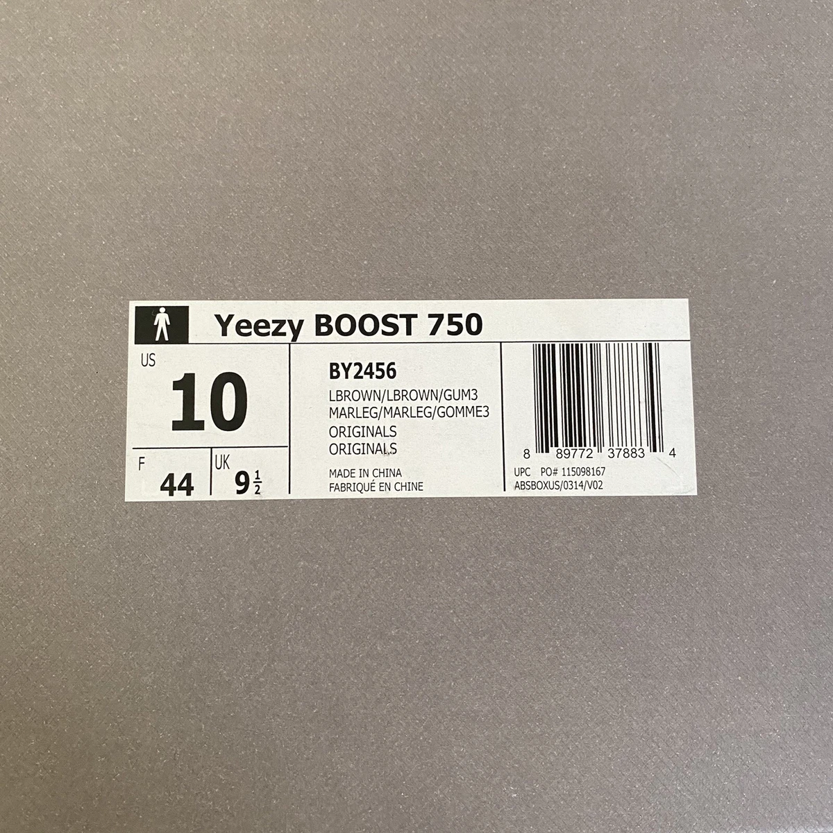 Yeezy 750 cheap dust bag