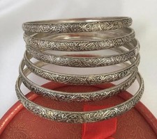 WOMEN'S MOROCCAN ETHNIC SET OF 6 BRACELETS-BANGLES BERBER-ETHNIC