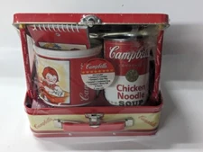 Vintage 1998 Campbell's Soup Lunch Box, Mug, Soup, Notepad, Pencil Unopened