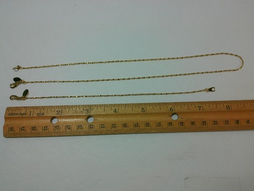 VTG American Showcase Dainty Fine Twisted Gold Tone Necklace &Bracelet Set Lot - Picture 2 of 10