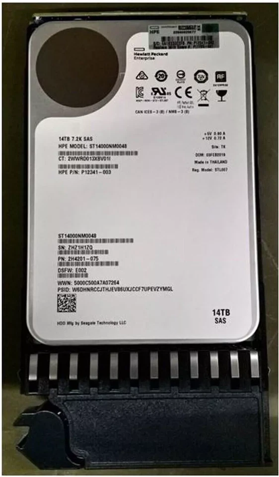 R0Q21A P11785-001 HPE MSA 14TB SAS 12G Midline 7.2K LFF 3.5" 512e HDD Hard Drive - Image 2 of 3