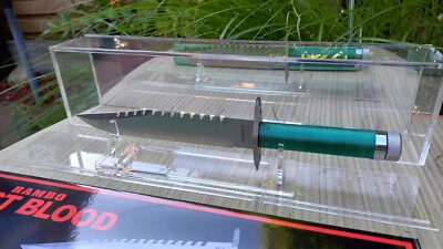 MARKENLOS Rambo Messer First Blood Part 1 Jagdmesser mit Messer Ständer/Vitrine