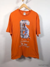Al Kaline Detroit Tigers Mr Tiger T-Shirt Orange Sz Men's XL