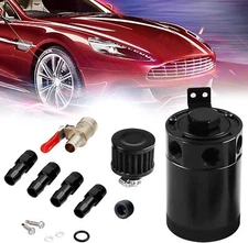 BAGARAATAN Universal 150ml Baffled Engine Oil Catch Can Reservoir Tank 3 Port...