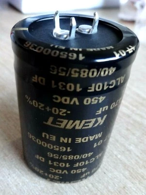Kemet 470uf 450v electrolytic capacitor A521EH471M450FV561 ALC10F-1031DF low ESR