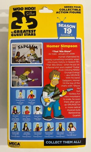 Homer Simpson Figure The Simpsons 25 Greatest Guest Stars Kurt Cobain Grunge - Picture 2 of 16