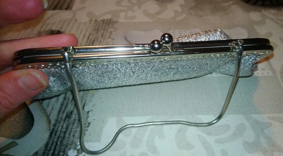 Petit Sac De Soirée Argenté - Photo 4/4