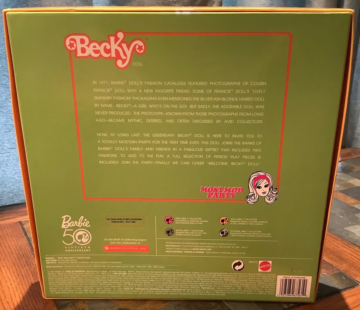 2008 Mattel Most Mod Party Becky Barbie Doll Gift Set #N5012 NRFB