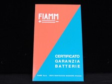 Fiamm Battery Guarantee Certificate Ferrari Dino 246 365 C4 Daytona Reproduction