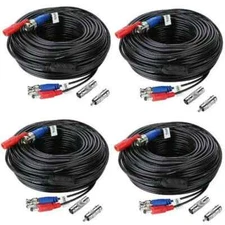 ANNKE 4x 100ft 30m Video Power BNC extend Cable for CCTV Security Camera System