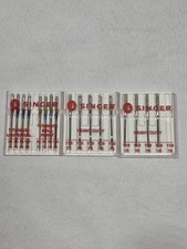 Lot Of 3 Packs Of Singer Branded Needles Heavy Duty titanium Universal Open Box
