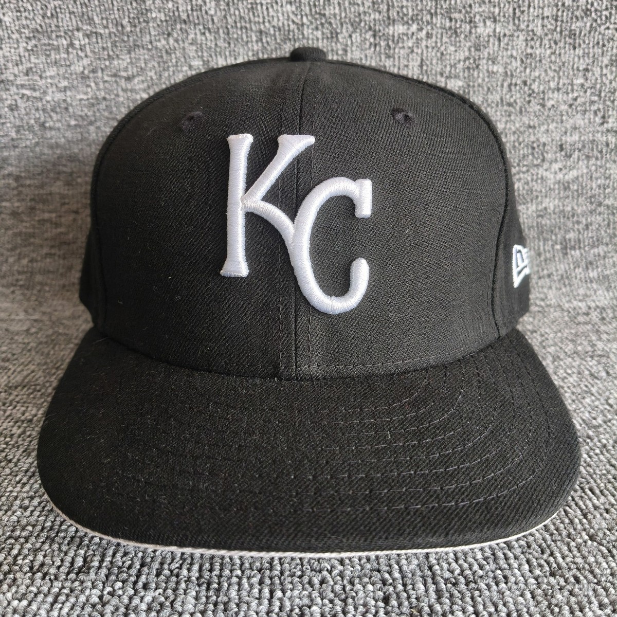 New Era KC Royals 59FIFTY Fitted Hat Black 7 1 4 MLB Cap
