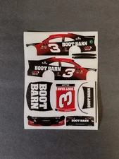 2025 Custom Austin Dillon #3 Boot Barn 1/64 Peel & Stick Decals