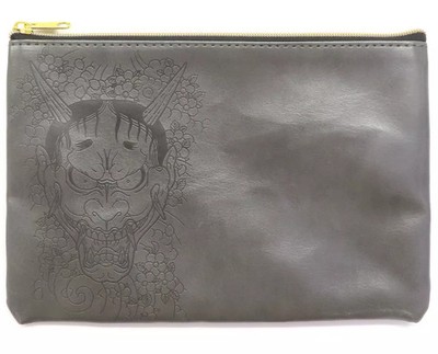 Goro Mashima Ryu ga Gotoku Embossed Pouch 8x5in Leather Gift Bag