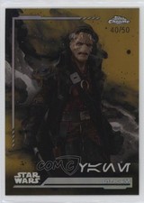 2024 Topps Chrome Star Wars Aurebesh Variations Gold Refractor 40/50 Vane 1yj