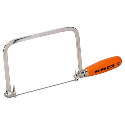 Bahco BAH301 6  Coping Saw with Wooden Handle   High-Quality Fine Cut Saw