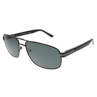 Chesterfield 05S R81 Matte Ruthenium Metal Aviator Polarized Sunglasses 61mm