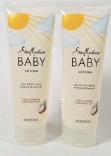 Shea Moisture BABY lotion Delicate Skin Coconut Oil Hydrate  Nourish 8 Oz 2 PK