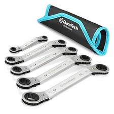 5-piece Double Box Reversible Ratcheting Wrench Set Offset Wrench Metric 5-piece Double Box Reversible Ratcheting Wrench Set Offset Wrench Metric