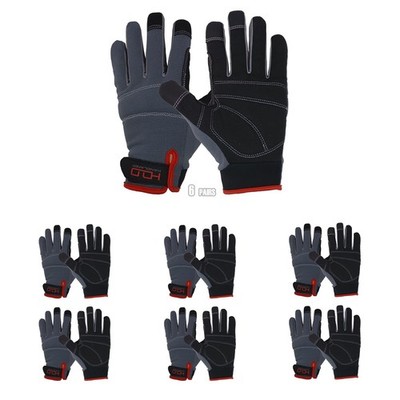 Work Gloves for Men & Women, Utility Mechanic Working Gloves Touch Screen, Fl...