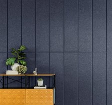 4 Sound Absorbing Acoustic Wall Panels in Navy - SET of 4