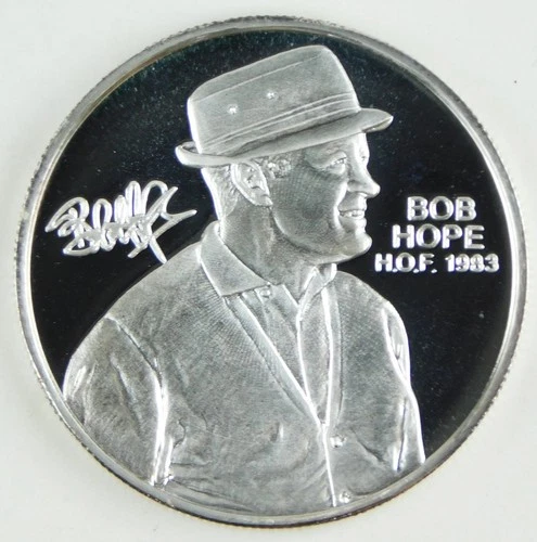 Bob Hope PGA Golf 1983 Hall of Fame 1 Oz 999 Silver Round Proof Capsule C4234
