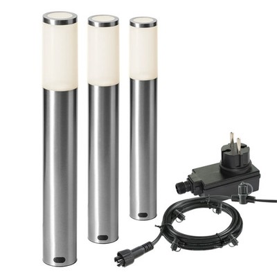 Garden Lights Sockelleuchte Lunia 3er Set