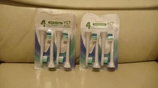 Soft Bristles YH726 Replacement Toothbrush Heads 2 pack of 4, 8 set total