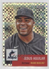 2022 Topps Chrome Platinum Anniversary X-Fractor Jesus Aguilar #484 0f28