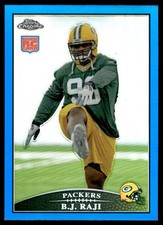 2009 Topps Chrome Blue Refractor B.J. Raji RC Green Bay Packers #TC112