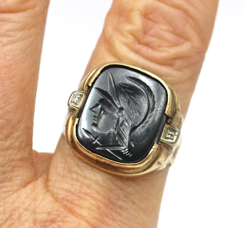 Intaglio Ring Indiana Men Ring for sale | eBay
