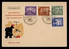 DR WHO 1952 GERMANY DDR FDC SEMI POST CONSTRUCTION COMBO R42056