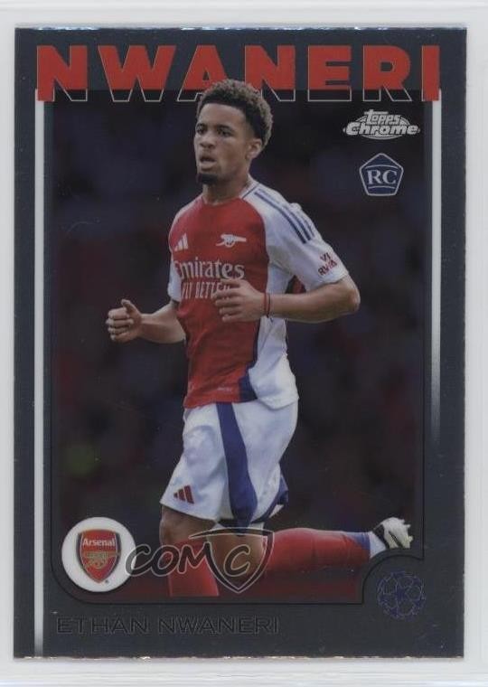 2024-25 Topps Chrome UEFA Club Competitions Ethan Nwaneri #158 1ia3