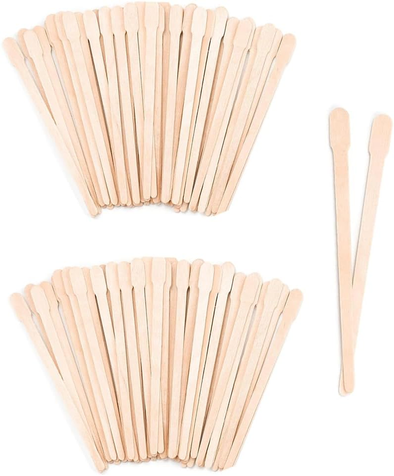 200Pcs Wooden Wax Sticks - Disposable Wooden Waxing Spatulas - Small Sizes Eyebr