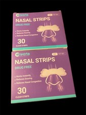 Nasal Strips Drug Free Reduce Snoring  Congestion - Lot of 2