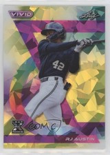 2024 Leaf Vivid Yellow Crystals 1/10 RJ Austin #112 13u1
